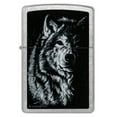 thumbnail image 2 of Zippo Lindsay Kivi Shadow Wolf Street Chrome Pocket Lighter, 2 of 8