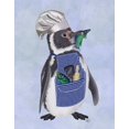 thumbnail image 2 of Fab Funky 26x32 Gold Ornate Wood Framed with Double Matting Museum Art Print Titled - Penguin Chef, 2 of 4