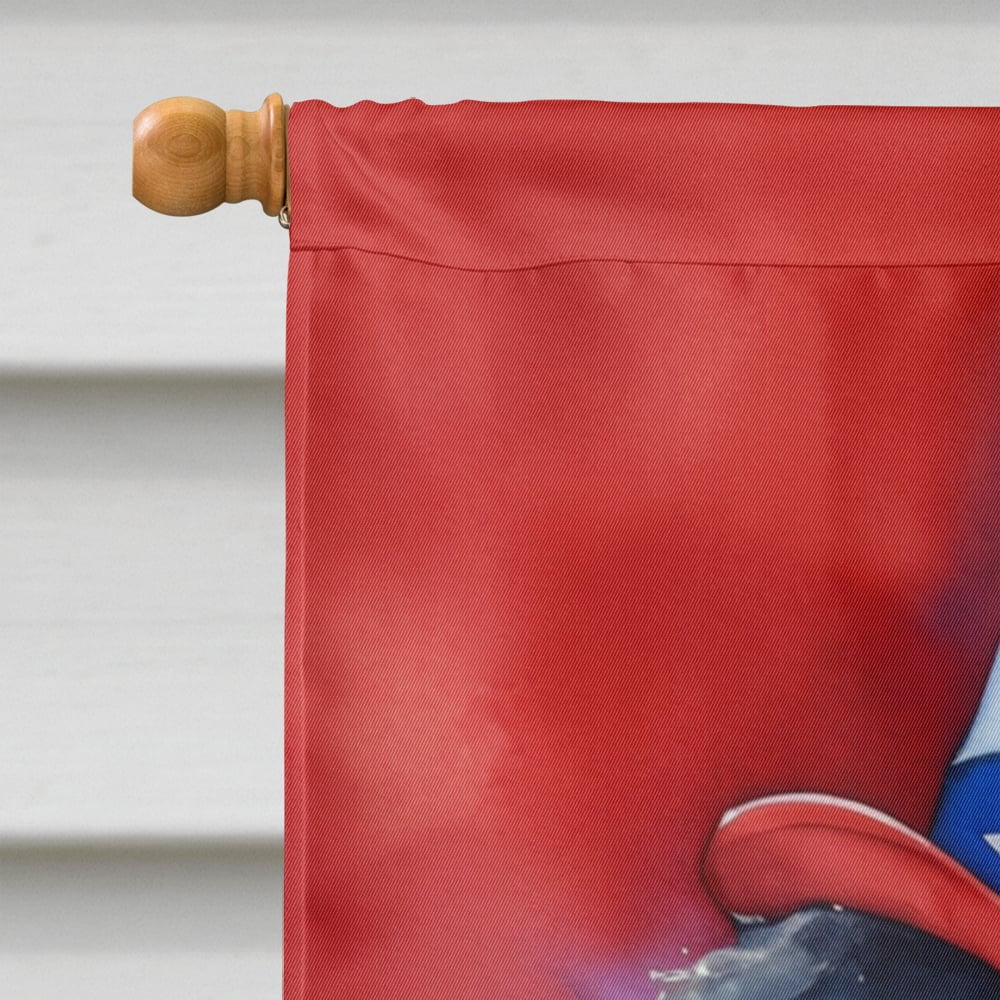 Tibetan Mastiff Patriotic American House Flag 28 in x 40 in