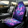 thumbnail image 3 of Uorisanigo Purple Butterfly Car Seat Covers Universal Front Car Seats Waterproof Anti-Slip Back Fabric Removable Automotive Accessories Suitable for Cars, SUV and Trucks, 3 of 7