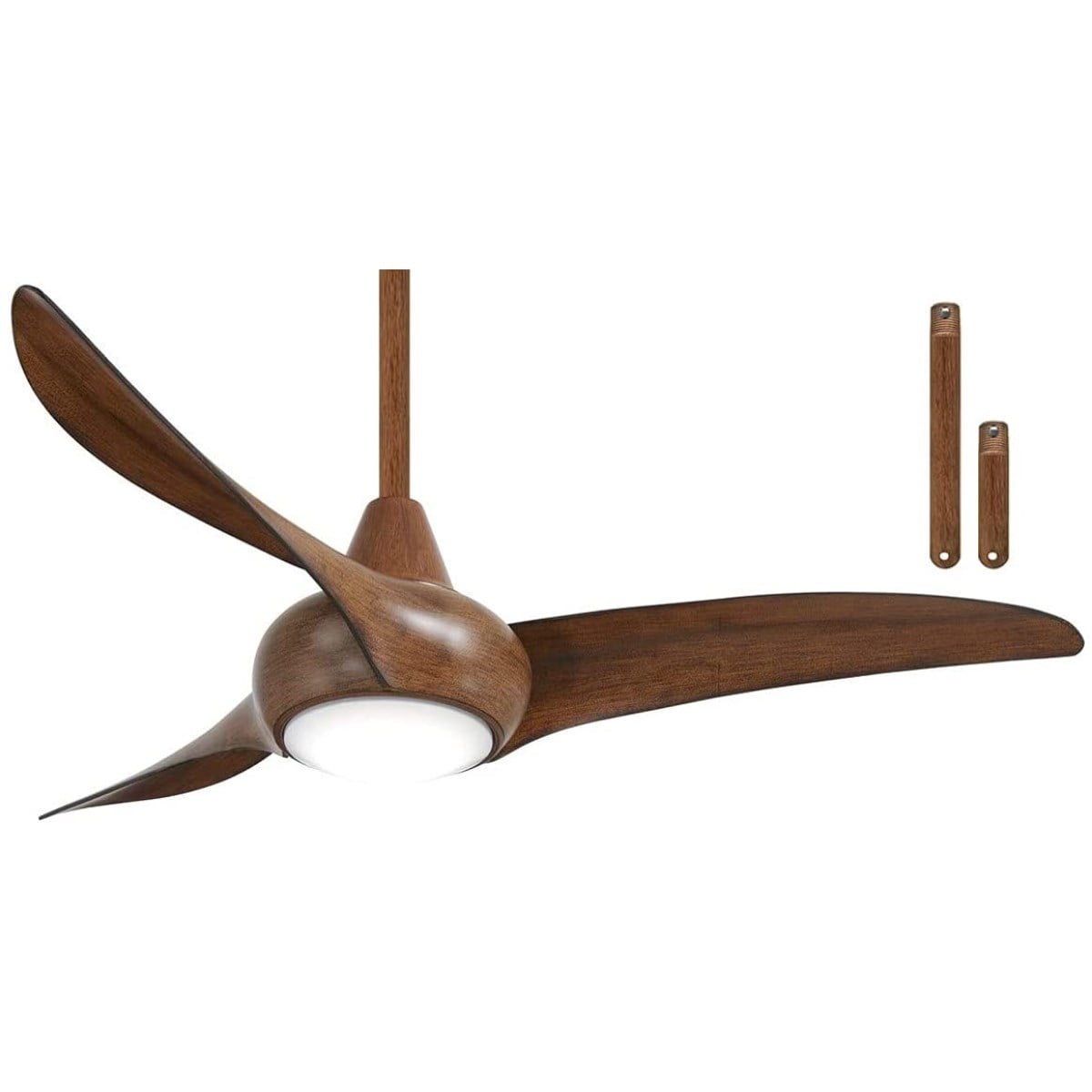 MinkaAire Light Wave LED 44" Ceiling Fan with 3 blades Distressed