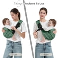 thumbnail image 4 of Portabebés MISSWISDOM tipo bandolera con doble broche de seguridad 3-14 kg, 4 of 7