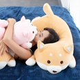 thumbnail image 1 of 1pc Lovely Fat Shiba Inu & Corgi Dog Plush Toys Stuffed Soft Kawaii Animal Cartoon Pillow Dolls Gift For Kids Baby Children, 1 of 3