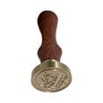 thumbnail image 1 of WHEANG Home Decor Fire Lacquer Seal Retro English Letter Copper Headquets Seal Wax Hand Account Seal and Copper Chapter Bronze Head One Size Multi-Color, 1 of 4