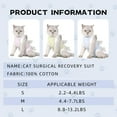 MAYUJIAASE Cat Recovery Suit Soft, Breathable Surgical Shirt Neuter/Spay ECollar Alternative