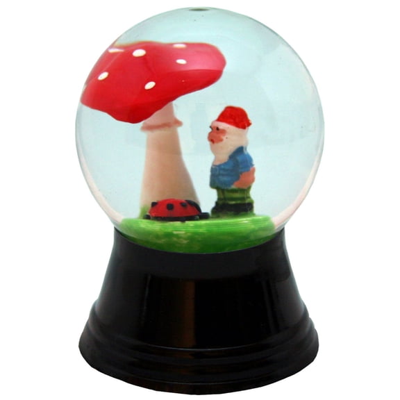Alexander Taron 2.5" Perzy Dwarf, Ladybug, and Mushroom Snow Globe