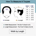 thumbnail image 7 of Toupee for Men Mono Top with Poly Coating Around Human Hair Mens Hair Prosthesis, 7 of 7
