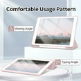 thumbnail image 5 of ZKTUYU iPad 9th Generation Case 2021/iPad 8th Generation Case 2020 10.2 Inch with Pencil Holder, iPad 7th Gen 2019 Case with Soft Skin Silicone Back, Auto Wake/Sleep Cover, Pink, 5 of 9