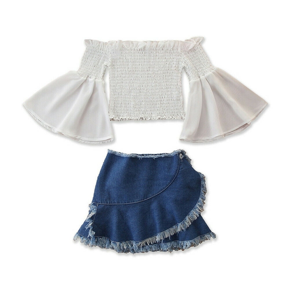 lace top and skirt outfit