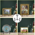 thumbnail image 3 of QIMOND 6 Inch Plate Stands for Display, 1Pack Black Iron Adjustable Easel Stand for Photo Picture Frame Plate Album and Home Decoration, 3 of 8