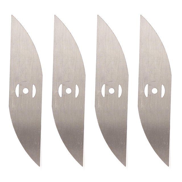 4 hojas de sierra para cabezal de desbrozadora de césped Hojas de corte de metal para cortadora de césped eléctrica Accesorios para herramientas eléctricas de jardín