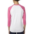 thumbnail image 2 of Unisex Triblend Three-Quarter Sleeve Raglan, 2 of 3