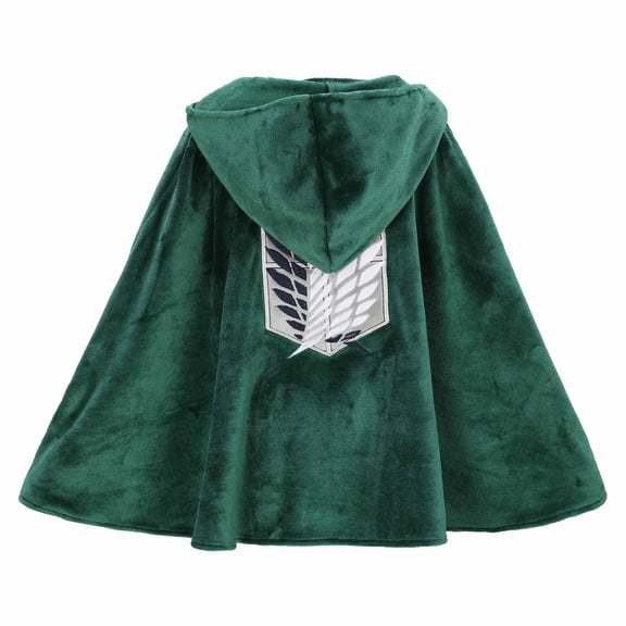 [Officially Licensed] Attack on Titan Survey Corps Plush Cloak with Wings of Freedom, L/XL
