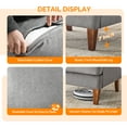 thumbnail image 2 of Ktaxon Fabric Accent Chair, Reading Armchair with Removable Cushion, Single Sofa with Extra Seat Depth for Living Room Bedroom Light Gray, 2 of 10