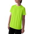 thumbnail image 3 of Liyamei Boys Lightweight T Shirt Breathable Wicking Summer Cool Short Sleeve Top For Kids Comfortable Active Wear Toddler Boys Tops Size 5-6 Years, 3 of 3