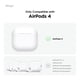 thumbnail image 2 of Funda con cinta adhesiva Elago compatible con AirPods 4 con mosquetón, 2 of 9
