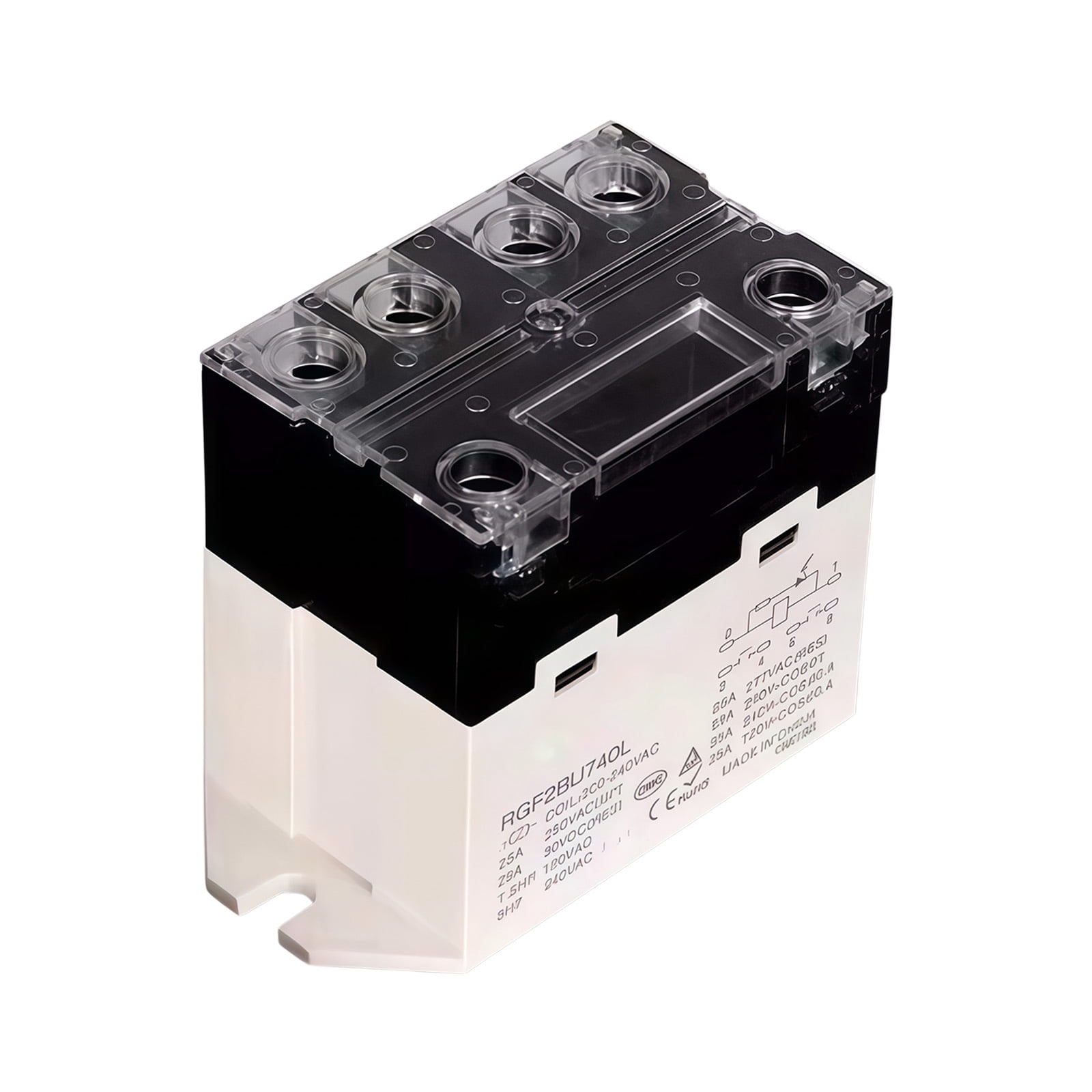 Compacts DIN Rails Mount Highly Power Relays Replacement Intermediate Relays For Space Saving Electrical Cabinet Installation