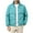 Turquoise, variant on Men's Loose Casual Down Jacket Long-sleeved Jacket Beige L