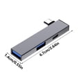 thumbnail image 5 of CIYISON Efficient USB C Hub Type C Adapter USB Splitter With Type C And 2USB Interfaces, 5 of 7