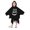 Black, variant on Shadoumai Halloween Outfit 5T Girl,Elegant Kids Cape With Hood For Halloween Party Court Theme Outfit