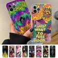 thumbnail image 2 of Funda de teléfono de arte psicodélico colorido para iPhone 8, 7, 6, 6S Plus, X, SE, 2020, XR, XS, 14, 11, 12, 13, Mini Pro Max, 2 of 4