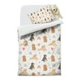 thumbnail image 2 of Dog Love Rainbow Duvet Cover and Pillowcase Set for Single Bedding, Bedroom Accessories for Kids Teens, 2 of 5
