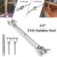 thumbnail image 2 of Tornillo de Aparejo Bifurcación Cuerda de Alambre Mandíbula Tensor Cuerpo Cerrado de material acero Inoxidable M10 shamjiam Tuerca de garfio de tensor, 2 of 8