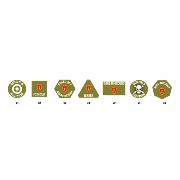 Flames of War: Tropic Lightning Token Set