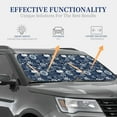 thumbnail image 4 of Saiise Sailing Cruises Nautical for Foldable Car Sun Shades (2-Pack) Offer Sun Protection with an Easy-fold Design for Convenient Windshield Shading-Small, 4 of 6