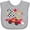 AC-Heather Grey, variant on Inktastic Happy 2nd Birthday Red Racing Car Boys or Girls Baby Bib