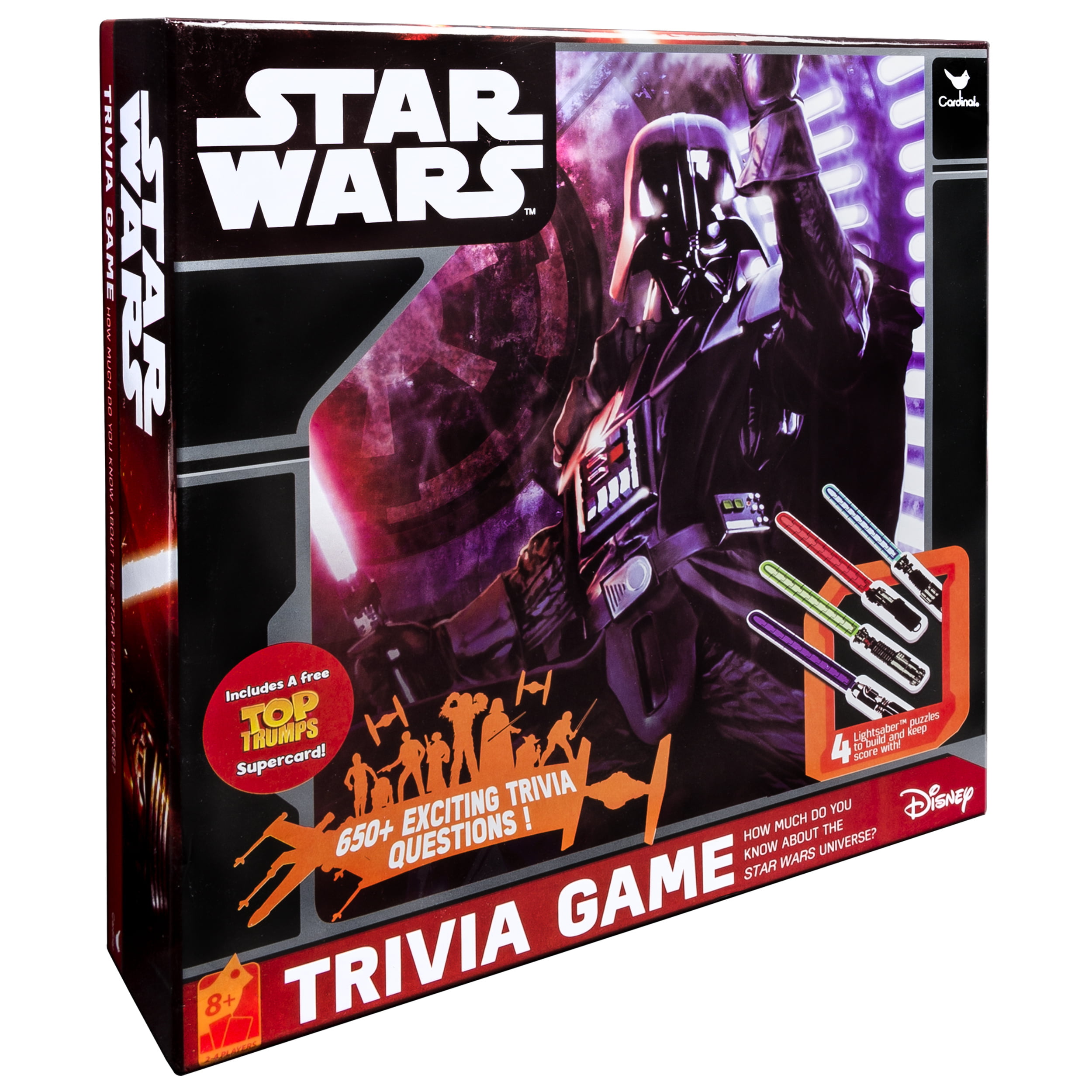 Disney Star Wars Trivia Game With 4 Lightsaber Puzzles 650 Questions for sale online 