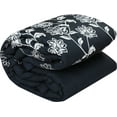 thumbnail image 5 of Lanco Floral Embroidery 7 Piece Comforter Set, Navy, Queen, Floral, 100% Polyester & Fill, Embroidery, 5 of 5