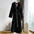 thumbnail image 3 of Lindreshi Womens Shackets Coat in Clothing Clearance Women Plus Size Luxury Faux Furs Coat Warm Outerwear Long Coat, 3 of 5