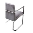 thumbnail image 3 of Pangea Home Dexter Arm Chair Velvet Silver, 3 of 6