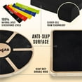 thumbnail image 5 of Yes4All Combo 4-in-1 Set for Full Body Workout, Wooden Wobble Balance Board with Rocker Balance Board, Balance Pad & Exercise Bands, 5 of 8