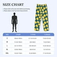 thumbnail image 4 of JUNZAN Men's Pajama Pants Lemon Sleepwear Pants PJ Bottoms Drawstring and Pockets, 4 of 6