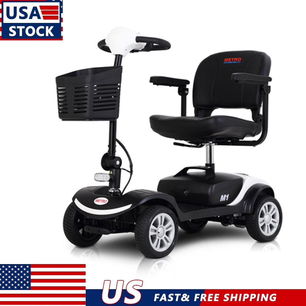 4 Wheel Mobility Scooters for Seniors, Compact Travel Power Scooter