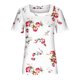 thumbnail image 4 of Camisetas informales de verano para mujer, cuello cuadrado, manga corta, túnica, blusas sueltas y cómodas OAVQHLG3B Store  lin121212, 4 of 4