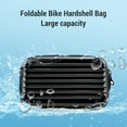 thumbnail image 3 of Tihebeyan Foldable Bike Front Bag, 8 Inch Folding Bag Adapter PVC Hardshell Storage Holder Rack Cycling Accessories, 3 of 7