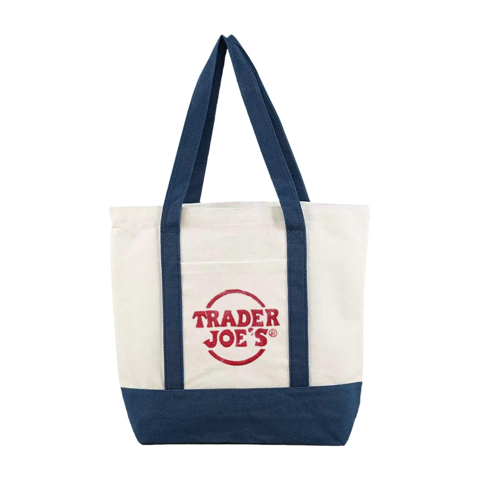 Trader Joe’S 2025 Nwt Canvas Tote Bag, Large Reusable Cotton Shopping ...