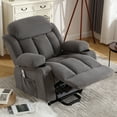 thumbnail image 4 of Segmart Electric Power Lift Overstuffed Fabric Recliner Chair with USB Port, Gray, 4 of 7