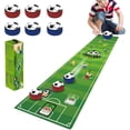 thumbnail image 2 of BINGLI Tabletop Curling Game Football-Themed Curling Game Includes 1 Play Mat, 6 Curling Football & 1 Box Competitive Interactive Parent-Child Tabletop Games, Tabletop Curling Game, 2 of 8