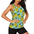 thumbnail image 2 of Easygdp Lemon1 Women's Workout Tank Top, Running Top, Hiking Shirt, Quick-Dry for Running, Yoga, Hiking - Large, 2 of 9