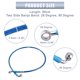 thumbnail image 4 of AN3 M10 Coche Hidráulico Freno Línea Aceite Manguera Tubería Accesorio 28° 90° Azul 80cm Unique Bargains cables de freno para deportes motorizados, 4 of 7