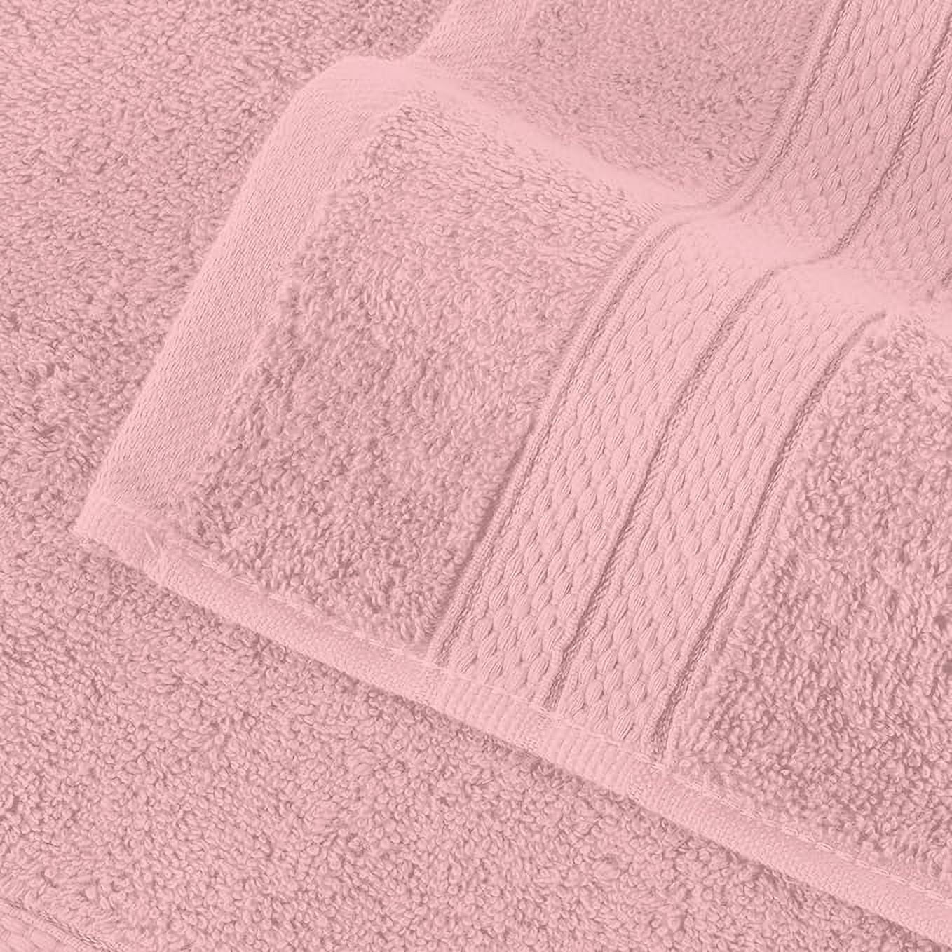 Mocassi Turkish Cotton Jumbo Bath Towel, 1-Piece, 35" x 70", Highly Absorbent - Soft Bathroom Towel, Dusty Rose