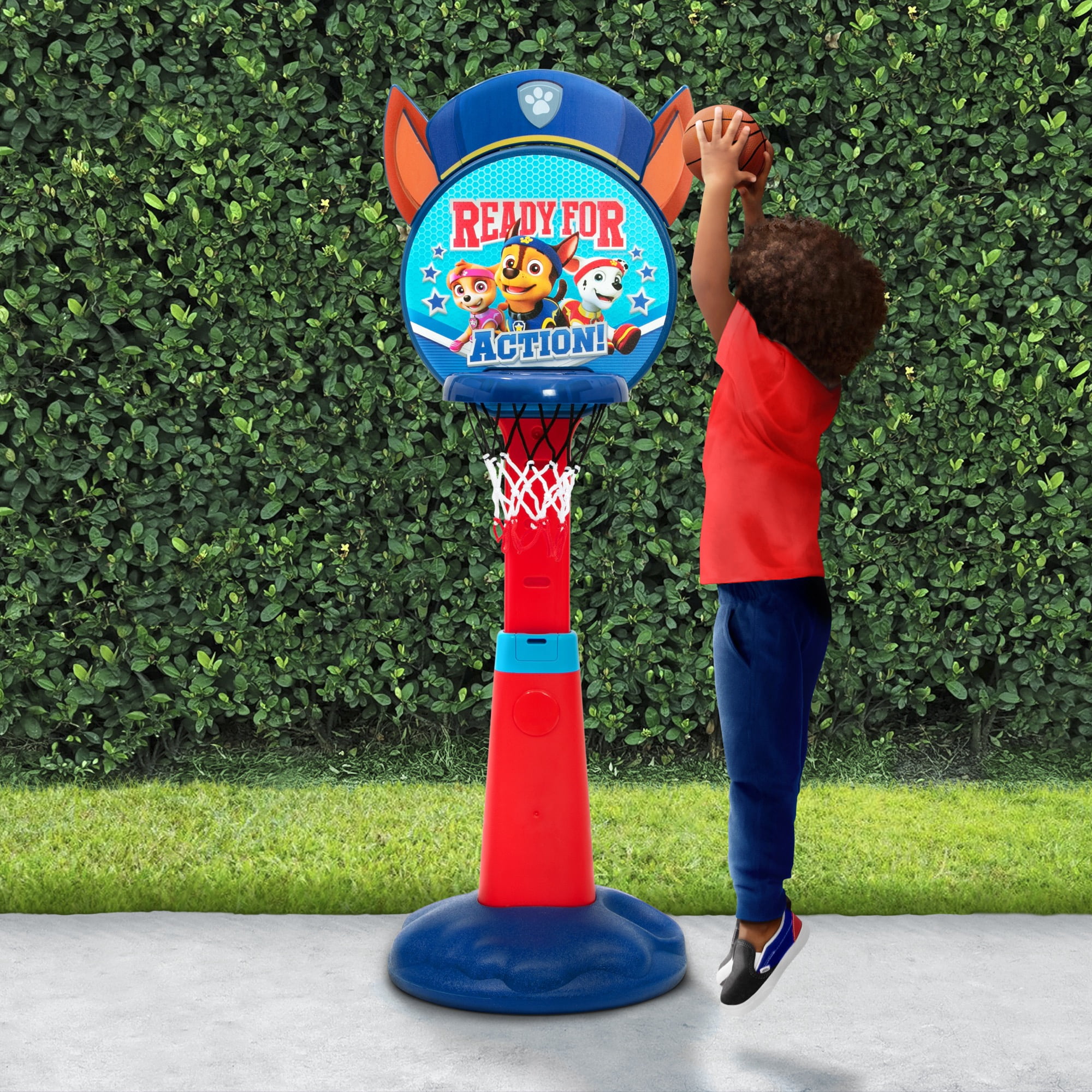PAW Patrol Plastic Basketball Set by Delta Children – Includes Basketball Hoop, 1 Basketball and Ball Pump