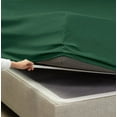 thumbnail image 3 of Extra Deep Pocket Fitted Sheet Elastic Corner Straps Fitted Sheets 18" - 21" King Size Hunter Green Color, 3 of 6
