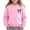 Pink, variant on Girls Sweatshirt Girls Leopard Print Bow/Heart Graphic Pullover Tops Casaul Fall Sweatshirt Size 9-10 Years