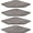 Grey, variant on Corner Shelf Wall Mount, Set of 2 Corner Floating Shelves with Cord Hole for Speaker, Cable Box, 2 Tier Wood Hanging Storage Shelf for Bathroom Living Room Bedroom, White