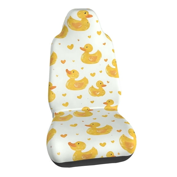 Cute Rubber Duck Car Seat Covers Stretch Car Seat Protectors Universal Fit